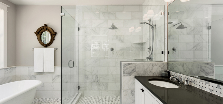 bathroom shower door installation in Keyes